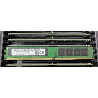 1 Pcs 32GB For MT RAM 32G 2RX8 PC4-3200 DDR4 3200 UDIMM ECC VLP MTA18ADF4G72AZ-3G2BZTG