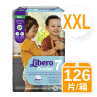 【麗貝樂】Comfort嬰兒紙尿褲/尿布 7號-XXL (21片x6包) /箱