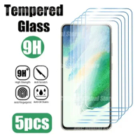 5PCS Screen Protector For Samsung S22 Plus A73 A53 A33 A23 A13 5G Tempered Glass For Samsung S21 S20 FE A52 A52S A32 A22 5G A72