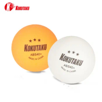 KoKutaku ABS Plastic Table Tennis Balls 3 Star 40+mm 2.8g Professional Ping Pong Balls for School Club Training 20 30pcs/bag