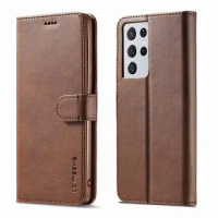 S23 Ultra Case For Samsung Galaxy S24 S23 S22 S21 S20 S10 S9 S8 S7 Edge Plus Ultra FE 4G 5G Case Flip Wallet Leather Cover