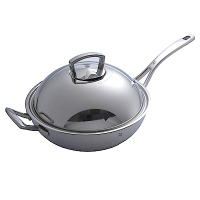 WMF 德國 316 不鏽鋼單柄炒鍋 32cm 鍋 炒鍋 中華炒鍋 (電磁爐 IH爐可用)