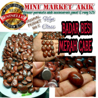 Batu akik badar besi merah cabe kebumen nempel magnet
