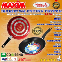 MAXIM VALENTINO FRY PAN WAJAN TEFLON 24 CM-TERLARIS!!!!!!!!!!!!!!!!!!