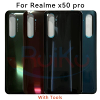 Glass 6.44" For Realme X50 Pro 5G Back Cover Housing Door Rear Case For oppo realme X50 pro RMX2075 RMX2071 Battery Cover