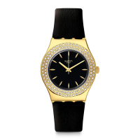 【SWATCH】I Medium Standard 金屬系列手錶 GOLDY SHOW 黃金年代 瑞士錶 錶(33mm)