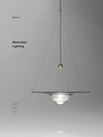 北歐餐廳燈單頭吧臺玻璃吊線燈現代極簡藝術燈丹麥設計師水滴吊燈
