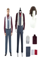 อะนิเมะ Arcane LOL Viktor คอสเพลย์เครื่องแต่งกายเสื้อเสื้อกั๊ก Pnats วิกผมชุด Fantasia ผู้ชายฮาโลวีน