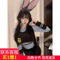【臺灣公司優質服務】瘋狂動物城朱迪兔子警官cos服衣服成人漫展動漫演出服裝jk女套裝
