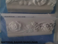 LIST GYPSUM type MAWAR 14 cm lis gipsum gypsem ornamen
