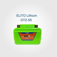 Aki Beat Karburator / Injeksi ELITO GTZ5S Accu Lithium AKI MOTOR HONDA BEAT F1
