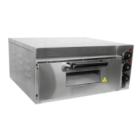 Commercial Pizza Oven Single Deck Oven 2000W Stainless Steel Electric Countertop Pizza and Snack Oven Multipurpose