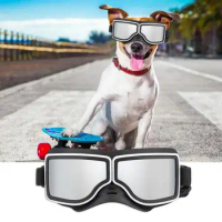 Dog Goggles for Car Rides Anti-cut Protective Pads for Dogs Small Breed Dog Sunglasses Windproof Anti-uv Glasses for Outdoor Eye