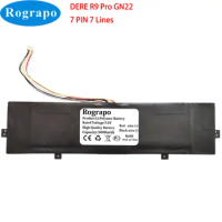 7.6V 5000mAh DERE R9 Pro GN22 Laptop Battery Notebook 7 PIN 7 Wire Plug