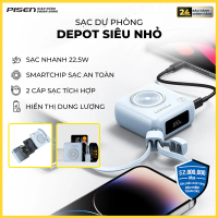 [PISEN] Sạc dự phòng thông minh tự ngắt, siêu nhỏ gọn, màu sắc thời trang, sạc nhanh đa thiết bị | P