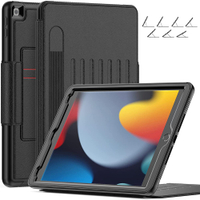 FC7 Angles Stand Flip Leather Case Hard PC Front Bumper Shockproof Case with Pencil HolderStrong mag