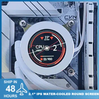 2.1 Inch IPS Water Cooling Round Screen 120/240/360 AIO PC CPU GPU RAM Dynamic Display Gaming Temperature Circle Monitor 2023