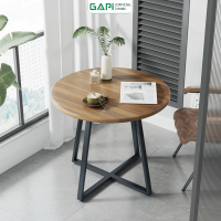 Bàn trà sofa phòng khách bàn đầu giường gỗ sang trọng decor nhà hiện đại khung chân sắt cao cấp GAPI