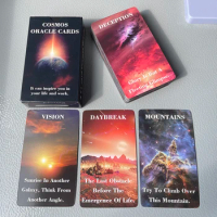 New Occult Cosmos Oracle Cards Keywords Prophet Prophecy Divination Tarot Deck 64-cards English Meaning on It Fortune Telling