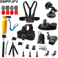 XMPPJFV Accessories Kit for AKASO EKEN Action Camera GoPro Hero10 9 8 7 6 5 Session 5 Hero 4 3+3 Max Fusion SJCAM DBPOWER Vantop