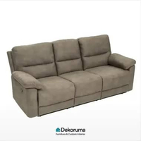 Dekoruma YAGAMI Sofa Recliner Kulit / Sofa Bahan Faux Leather Microfiber / Sofa Sandaran Adjustable 