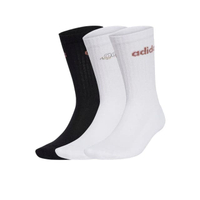 ถุงเท้าผู้ใหญ่ (แพ็ค 3 คู่) Linear Cushioned Crew สีหลากสี - AD001AC789EHTH