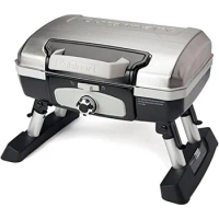 Cuisinart CGG-180TS Petit Gourmet Portable Tabletop Gas Grill, Stainless Steel