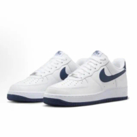 【NIKE 耐吉】Nike Air Force 1 運動 經典 AF1 穿搭 海軍藍 白 深藍 休閒鞋 男鞋FJ4146-104