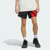 【adidas 愛迪達】短褲 男 運動褲 亞規 ANTED SHORT 黑紅 JC7847