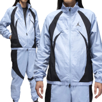 【NIKE 耐吉】Jordan 男款 北卡藍色 立領 雙拉鍊 防風 風衣 運動 休閒 外套 FN5849-436