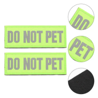 2Pcs Reflective Service Dog Patches Dog Harness Adhesive Tag Vest Nylon Sticker