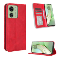 For Motorola Edge 2023 Moto Edge 40 Case Luxury Flip PU Leather Wallet Magnetic Adsorption Cover For Moto Edge Gen 4 Phone Case