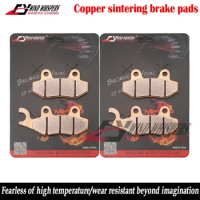 Copper sintering Front Rear Brake Pads For PEUGEOT Geopolis 125 250 2007-2012 Geo RS 125 250 300 400 Satelis 2 300 (4T)
