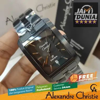 JAM TANGAN PRIA ALEXANDRE CHRISTIE PRIMO PRIA ORIGINAL BLACK DIAL SILVER 1019 AC 1019 AC1019 ACF 101