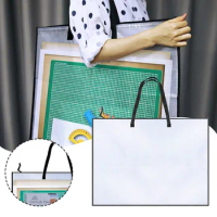 19x25in Large Art Folder Clear Mesh Folder Organizer For Bulletin Boards  Poster Organizer With Zipper Handle StorageBag Tote Bag - AliExpress