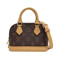 【二手名牌BRAND OFF】LOUIS VUITTON LV 路易威登 棕色 原花帆布 Nano Alma 兩用包 M82717