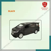 Mainan mobil alphard 1:32 diecast pullback alloy Hitam