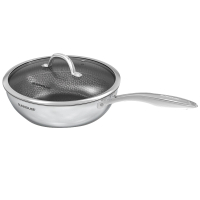 Chảo xào inox liền đáy Hybrid Sunhouse Healthy IN26M8VK