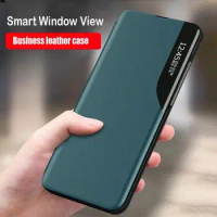 Smart View Flip Case For Xiaomi Redmi Note 10 S 10s 9s Note10 Pro 10pro Magnetic Book Stand Cover Coque Readmi Note 10 Pro Case