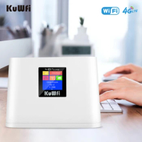 KuWFi 4G SIM WIFI Router 150Mbps Wireless Router For RU/Korea/Spain/France Unlocked Global FDD/TDD Router Modem With Sim Card