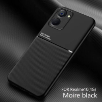 For Realme 10 4G Shockproof Case Magnetic Car Holder Leather Silicone Case Realme 10 5G/Realme 10 Pro 5G/Realme 10 Pro+ 5G shell