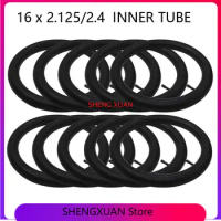 10pcs inner tube 16 x 2.125/2.4 with right angle stem Fits many gas electric scooters and e-bikes 16x2.125/2.4