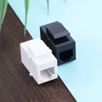 Bộ ghép tiếng Kết nối mạng Ethernet Sockt Đầu thẳng kép RJ11 Jack viễn thông CAT3 Bộ chuyển đổi cáp 