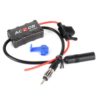 Car FM/AM Radio Stereo Antenna Signal Amplifier Booster Universal Automobile