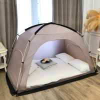 室內帳篷家用大人單雙人大容量折疊透氣防風防蚊保暖兒童床上帳篷【林之舍】