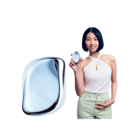【TANGLE TEEZER 提碁】利物浦攜帶梳-鏡面藍(護髮梳/順髮梳/抗糾結/抗毛躁/隨身梳/旅行必備/王妃梳)