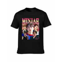 Kaos T-shirt K-pop Xikers Minjae Oversize Unisex Gaya Fashion Casual Nyaman Untuk Harian Santai Seko