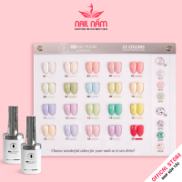 Set sơn gel 22 màu TG tone pastel cọ tròn 15ml