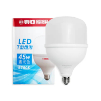【東亞照明】LLA031T-45AAD-EV 45W 5700K 白光 E27 全電壓 LED T型燈泡 高天井燈泡