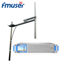 FMUSER FSN-2000T 2000W Compact Solid State FM Broadcast RadioTransmitter+1*FU-DV2 FM Dipole Antenna+30m Cable for radio station